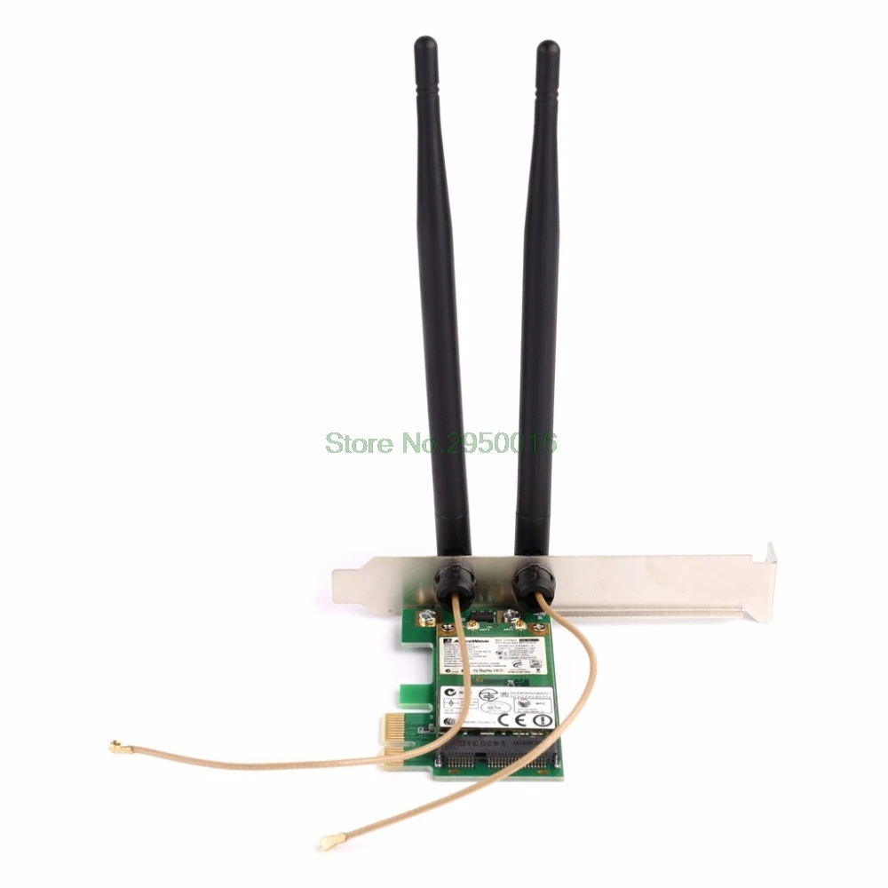 AR9281 Настольный Wlan беспроводной Wifi PCI-E карта адаптер PCI-1X 300 м с двойной несъемной антенной C26