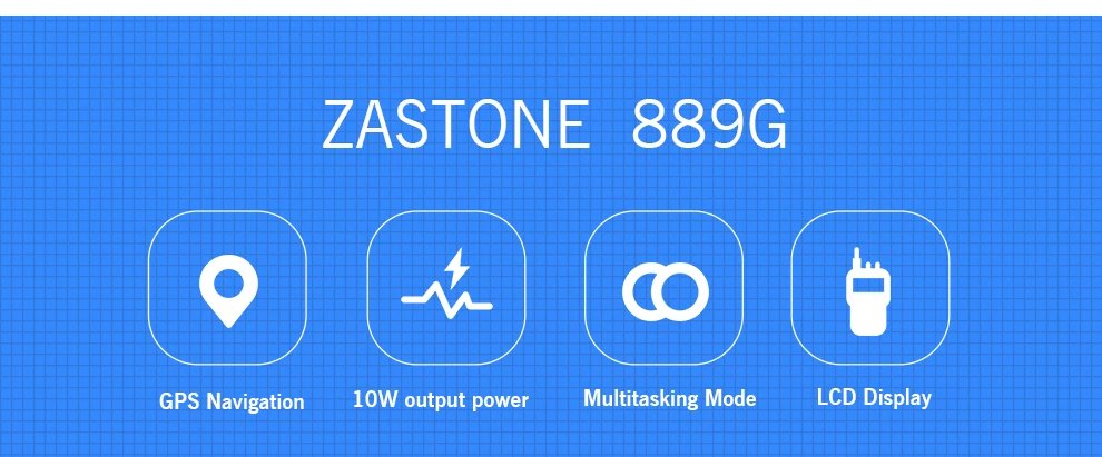 Zastone 889G gps SOS портативная рация 10 Вт 3000 мАч VHF/UHF 400-520/134-174 МГц 999CH радиопередатчик