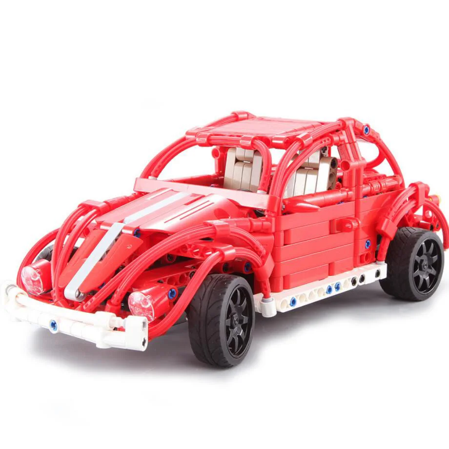 Technics Classic Beetle 2 4 Ghz Радиоуправляемый автомобильный строительный блок assemable модель