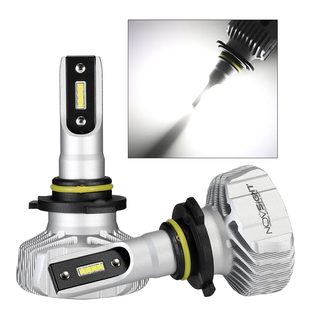 NOVSIGHT 50 Вт 10000LM белый 6500K H1 H3 H7 H8/H9/H11 9005/HB3 9006/HB4 светодиодный головной светильник лампы туман светильник лампы одиночных лучей