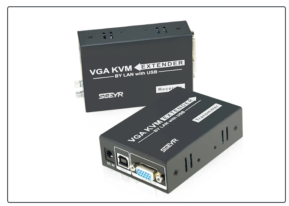 SGEYR 200 м VGA KVM Extender 656ft по UTP Cat5 Cat6 сплиттер USB KVM клавиатура Мышь Управление разгибателей Extender с PS/2