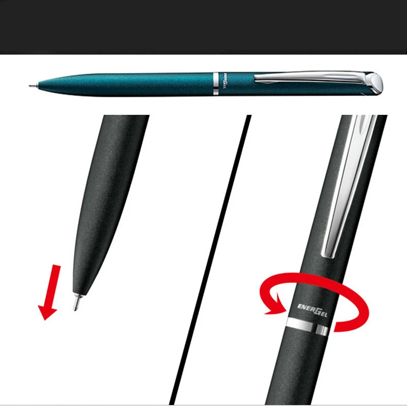 Ручка шариковая Pentel BLN2005 с гелевыми чернилами Быстросохнущий металлический