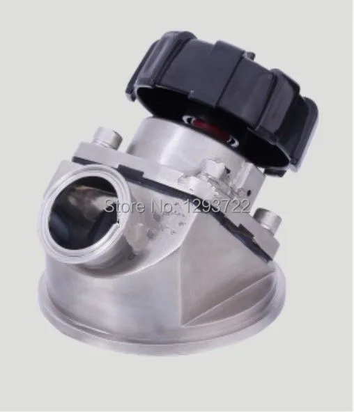 Санитарный нижний диафрагменный клапан из нержавеющей стали SS 316L диафрагменного