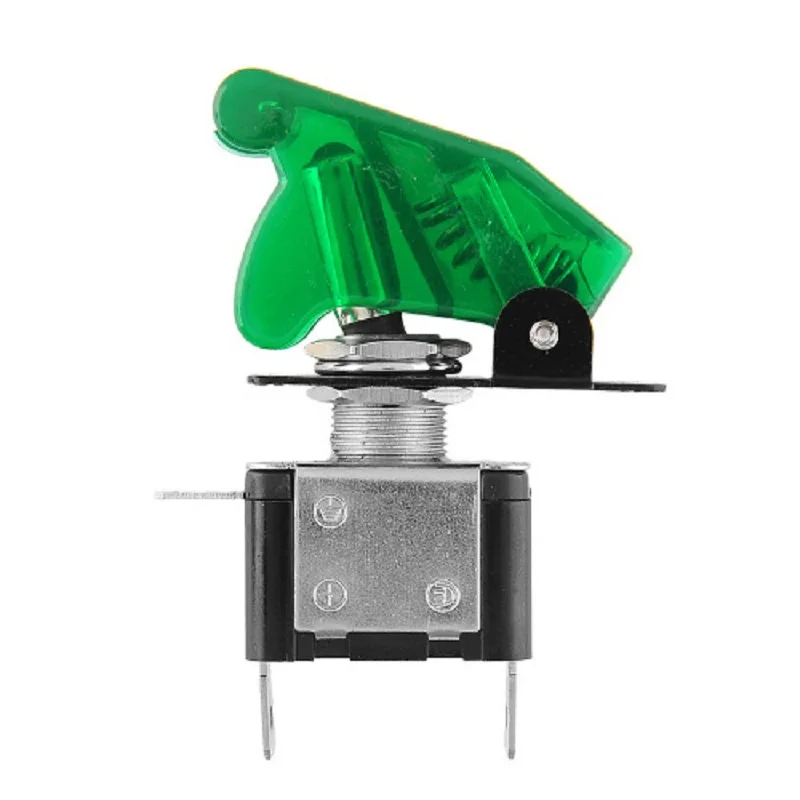 

Green 12V 20A Cover LED Light SPST Toggle Switch For Car Auto Trucks Boat ATV