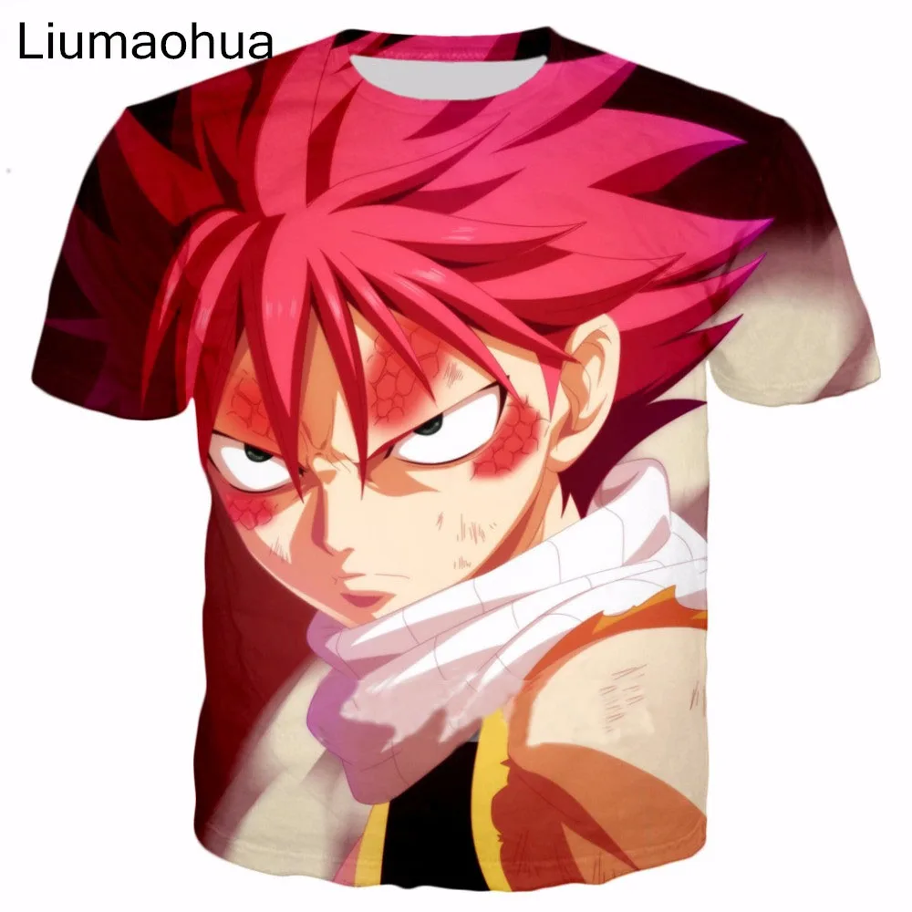 Liumaohua летние классические аниме Сказочный хвост забавные Natsu 3d принт