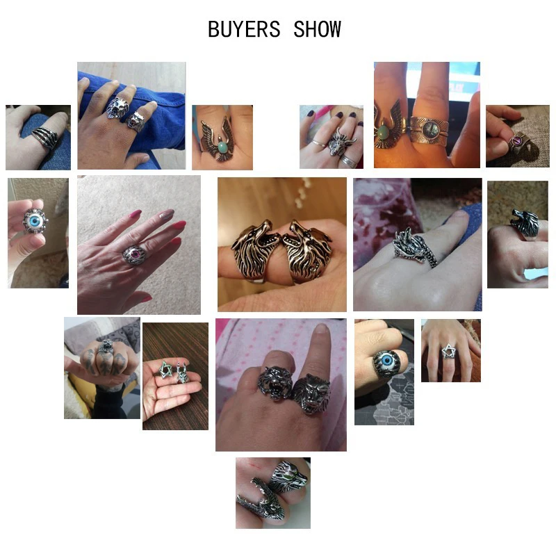 Кольцо с тигром для мужчин винтажное ювелирное изделие в стиле панк кольца