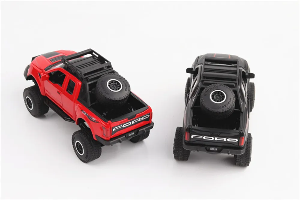 1:32 детские игрушки Ford Raptor Big Foot F150 пикапы металлические игрушечные машинки модель