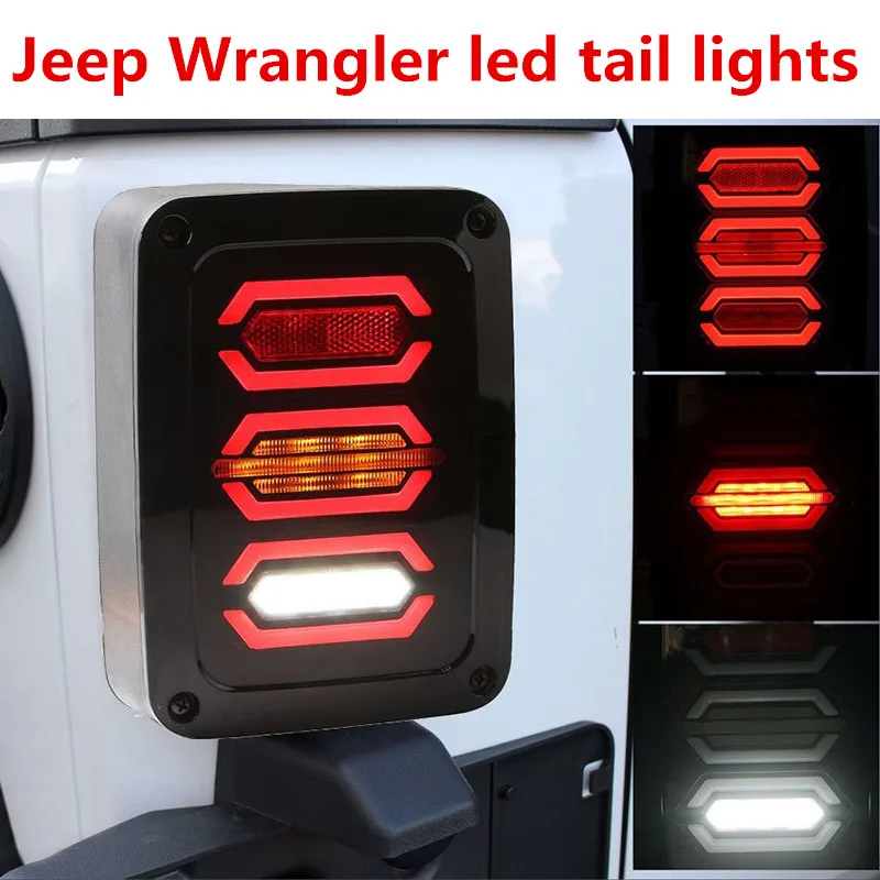 Светодиодные задние фонари для Jeep Wrangler JK стоп сигнал заднего хода и поворота