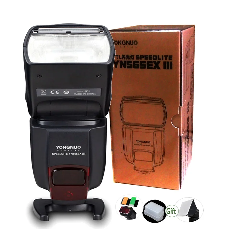 Беспроводная вспышка YONGNUO TTL YN565EX III камера Speedlite GN58 для DSLR Canon 6D 1D 5D II IV 550D XS XSi XTi