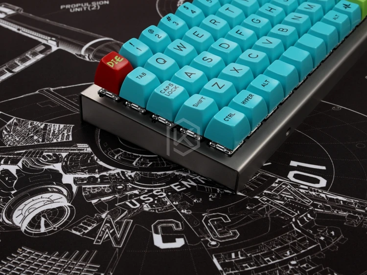 Изогнутый чехол из нержавеющей стали для xd75 re 60% Заказная клавиатура закрытый чехол верхний и нижний чехол