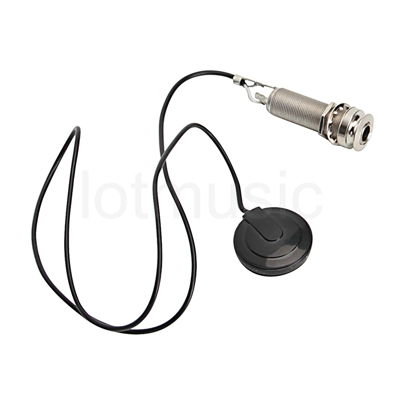 Пассивный звукосниматель для укулеле с одним наконечником хромированная