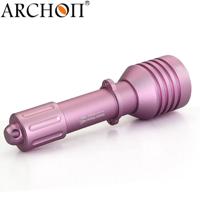 ARCHON D10U W16U светильник для дайвинга с 3 режимами, масштабируемый светильник-вспышка для дайвинга, подводный водонепроницаемый охотничий фонарь, фонарь для аккумулятора 18650