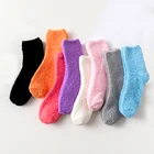 2020 однотонные теплые женские милые термо зимние толстые повседневные женские носки махровые пушистые противоударные зимние носки пушистые короткие хлопковые женские носки