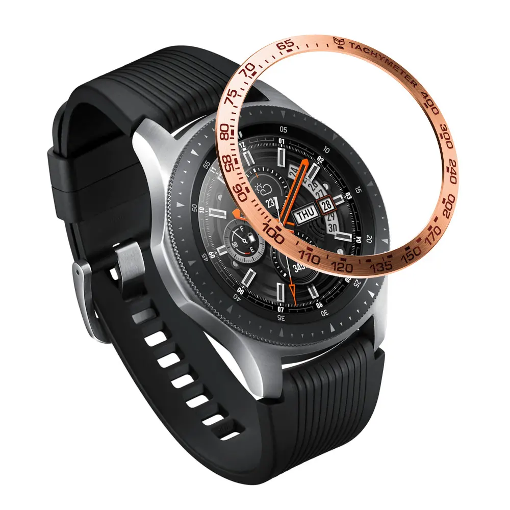 Смарт-чехол для часов samsung Galaxy watch 46 мм/42 мм/gear s3 frontier ободок кольцо клеющаяся крышка против царапин из нержавеющей стали