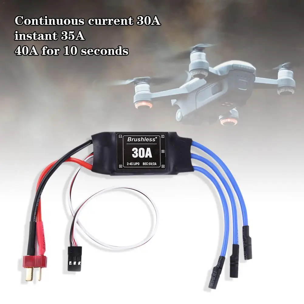 4 шт. 30A ESC 2-4S Lipo бесщеточный 30A ESC с 5 V/2A BEC для S500 X500 Квадрокоптер