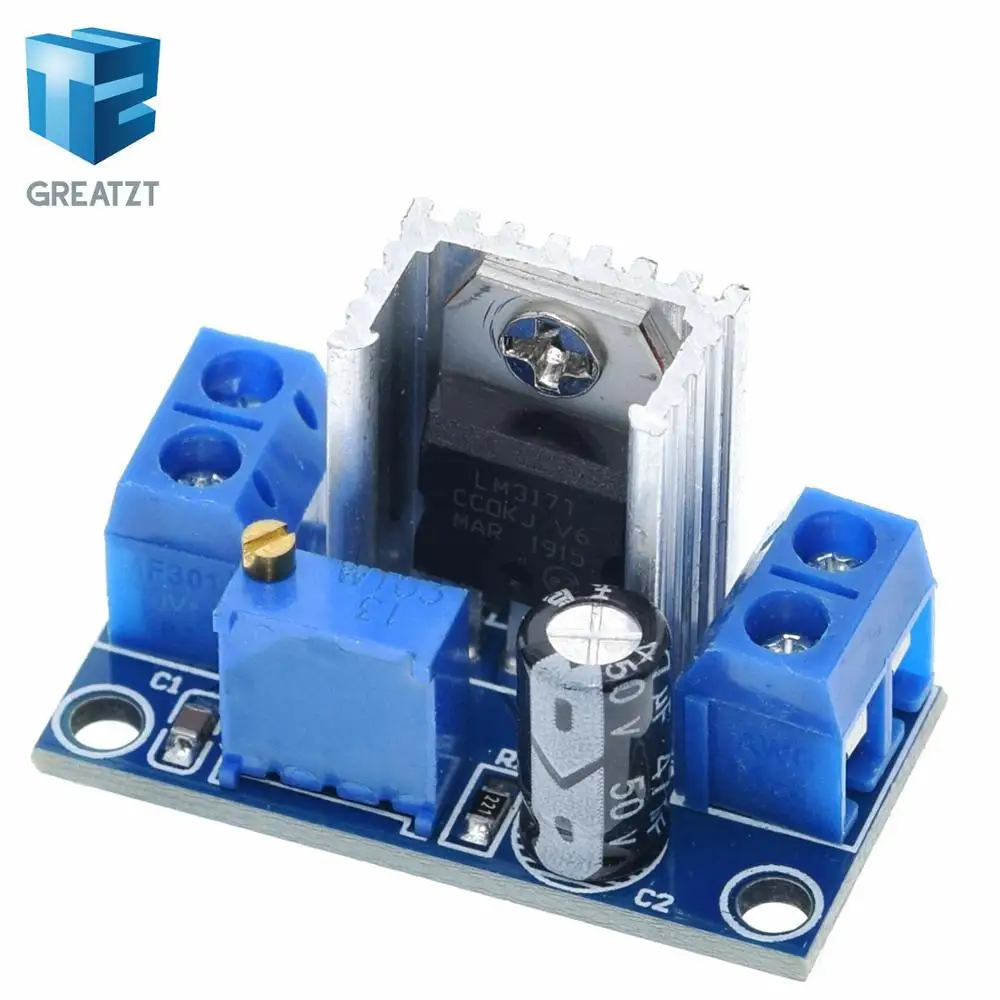 LM317 DC преобразователь понижающий модуль печатной платы линейный регулятор
