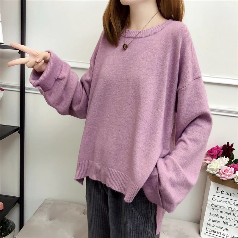 

Новинка 2022, Модный женский осенне-зимний свитер, пуловеры, теплые вязаные свитера, пуловер для дам