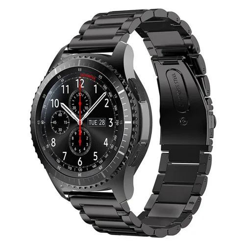 black Для gear S3 Frontier/Galaxy Watch 46 мм ремешок 22 мм нержавеющая сталь соединяющий ремешок браслета для samsung gear S3 классические Смарт-часы - Цвет ремешка: black