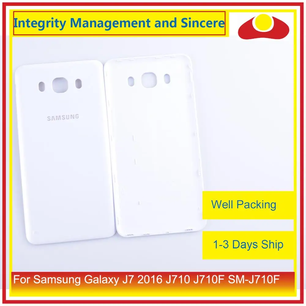 Для Samsung Galaxy J7 j710 SM-J710F J710M J710H J710FN корпус батарейного отсека задняя крышка чехол Корпус Шасси
