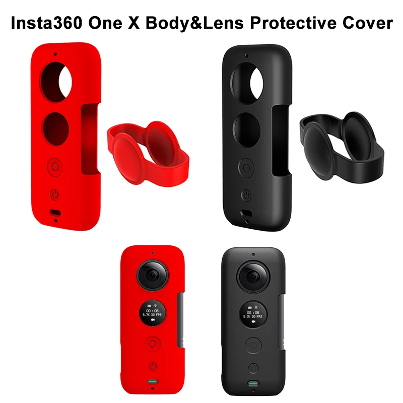 Силиконовый чехол для объектива Insta360 One X защита от царапин Insta 360 аксессуары