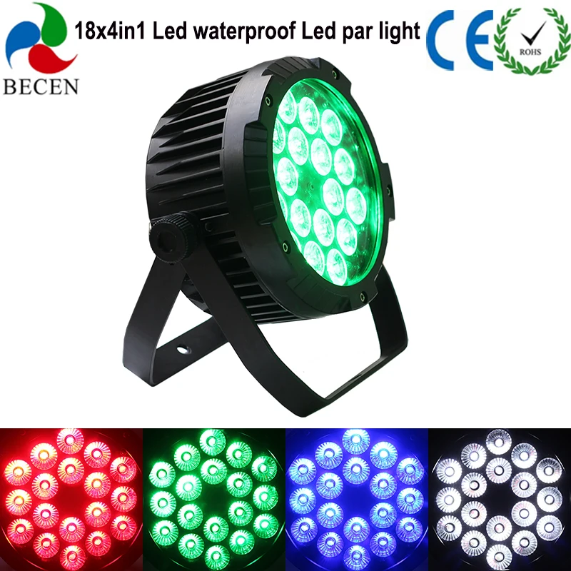 Светодиодный сценический светильник 18X10 Вт RGBW 4в1 светодиодный Par Can Light