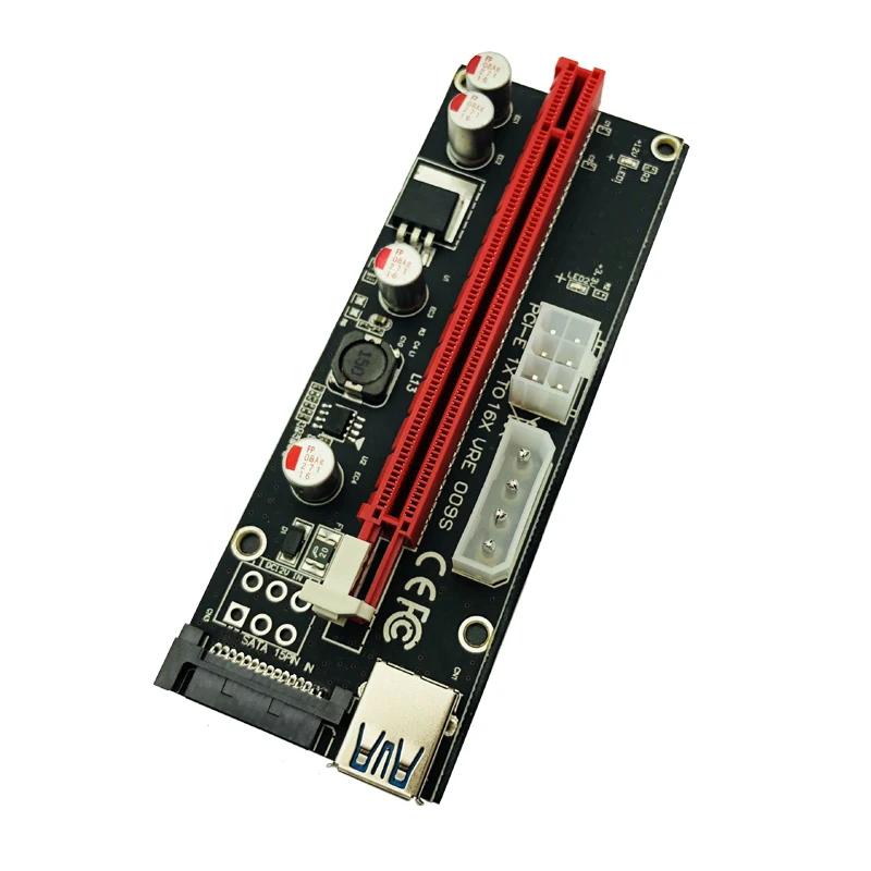 6 шт./лот VER009S PCI E 1x до 16x горнодобывающая машина расширитель PCIE адаптер для платы