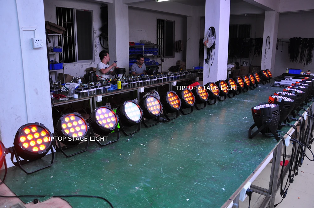 TIPTOP TP P52 сценическое оборудование Par 64 Can Lamp IP20 неводостойкий DMX 12x18W RGBWA UV