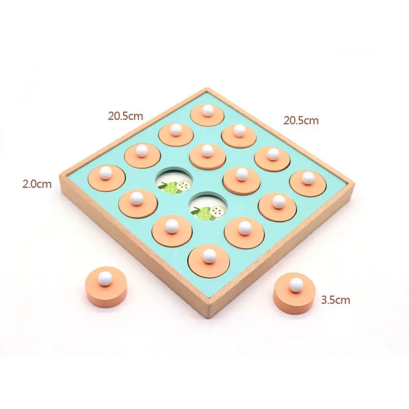 Деревянные игрушки для детей запоминающие шахматы головоломка дошкольные