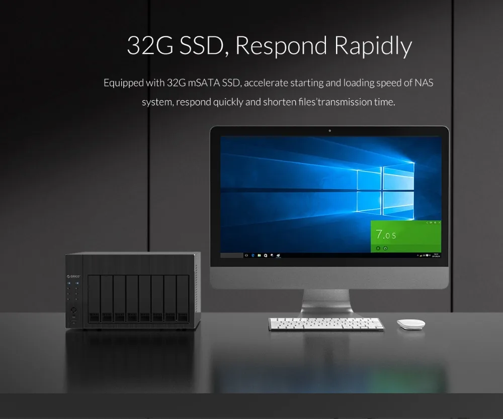 ORICO OS Series док станция для жесткого диска 2 5 3 ''NAS 4 Bay Сетевое хранилище с RAID Gen7