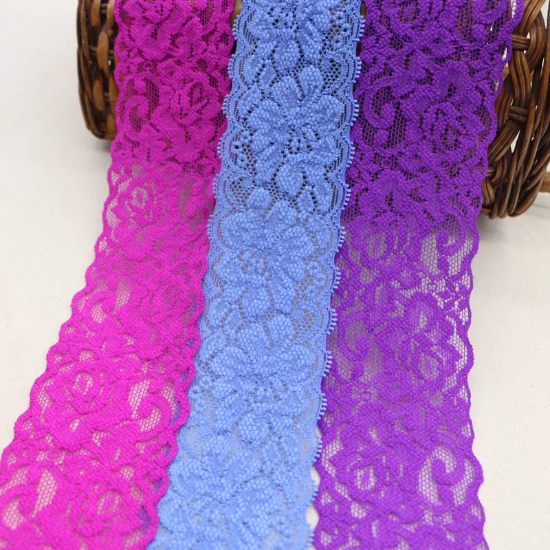 Эластичная кружевная ткань 10 ярдов/партия ширина 5-6 см 6 цветов | Дом и сад