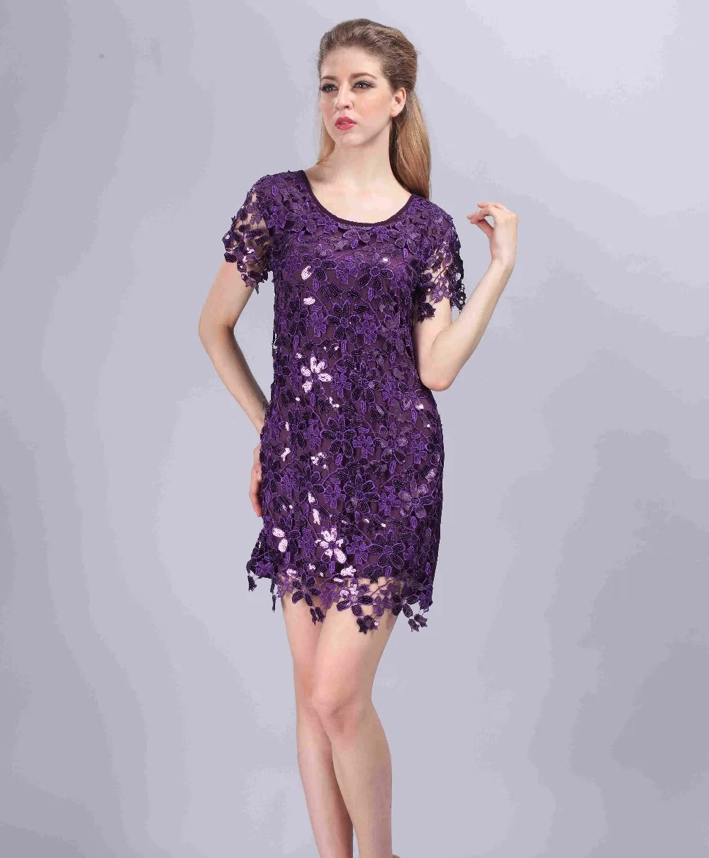 Милое вечернее платье винтажное 2016 новое женское с вышивкой и блестками