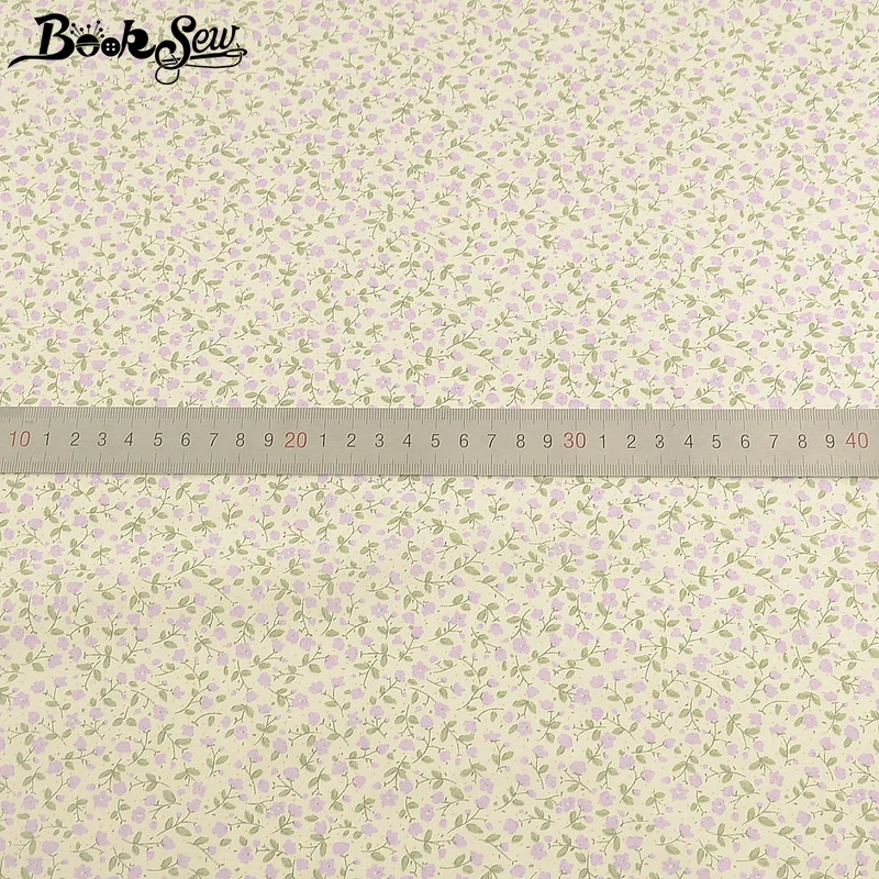 Booksew хлопковая ткань с принтом фиолетовых цветов Telas Tissu Ankara ткань Сделай Сам платье простыня для шитья Лоскутная диванная подушка