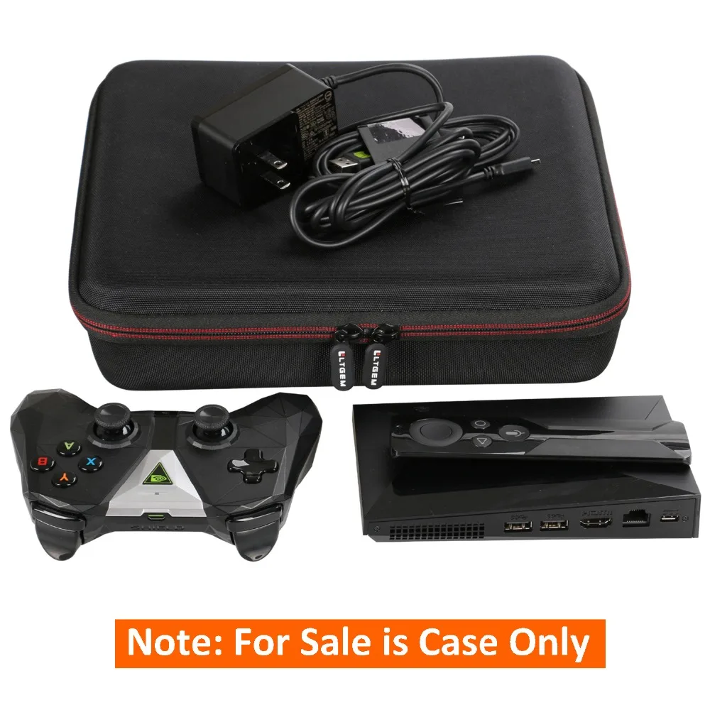 LTGEM NVIDIA SHIELD TV Streaming Media Player Case - Travel Protective Carrying Case for NVIDIA Shield Media Player , Remote