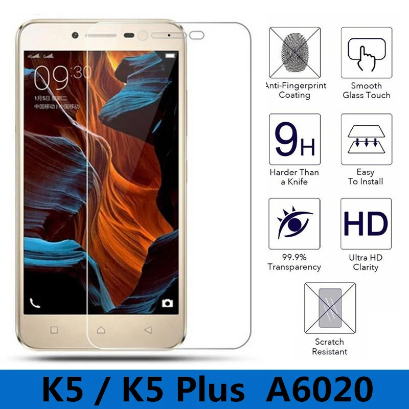 Закаленное стекло для Lenovo K5 A6020 A6020a40 защитная пленка экрана lenovo vibe Plus + A6020a46