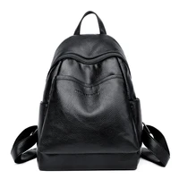 women high quality pu leather backpacks school tote bag student backpacks ladies female shoulder bags leather package mochila
