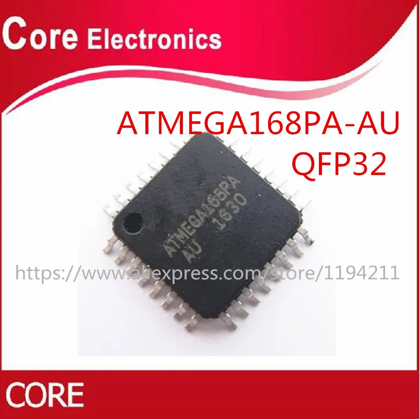 10 шт./лот ATMEGA168PA AUR AU MEGA168PA ATMEGA168 TQFP32|Интегральные схемы| |