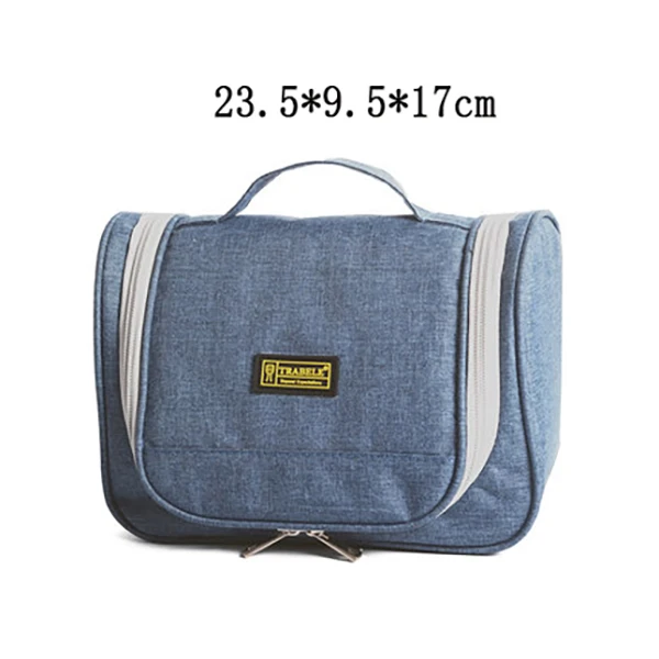 C-Denim Blue Косметичка для путешествий, сумка-Органайзер, высокое качество, сумка для мытья, мужская, деловая, для путешествий, портативный набор туалетных принадлежностей, шампунь, ванна, подвесные сумки - Цвет: C-Denim Blue