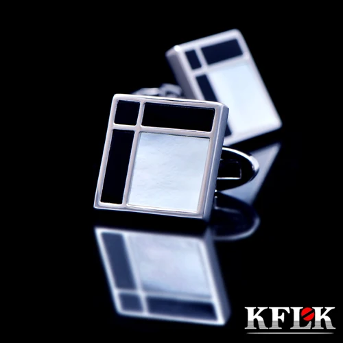 KFLK gemelos рубашка запонки для мужчин подарки брендовые черные Оболочка Высокое