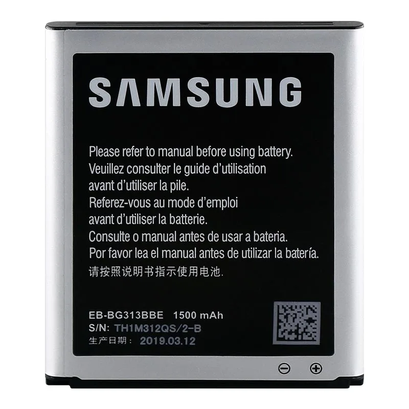 Оригинальный аккумулятор samsung для Galaxy Ace 4 Lite G313 G313H S7898 G318H G313M I8190 J1 mini prime 1500 мАч EB