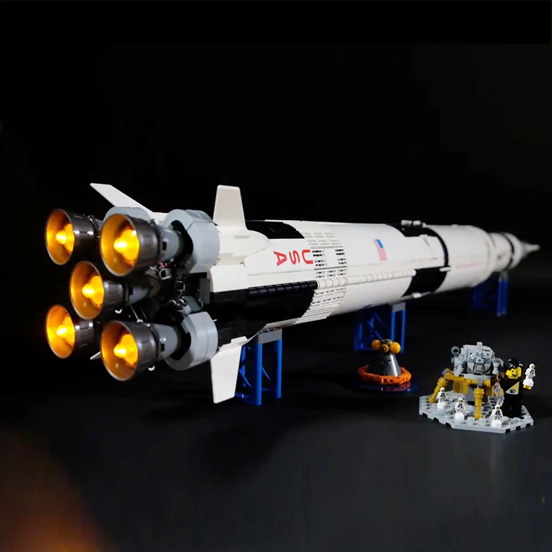 Светодиодный светильник для Lego 21309 креативный Apollo Saturn V Launch строительные блоки
