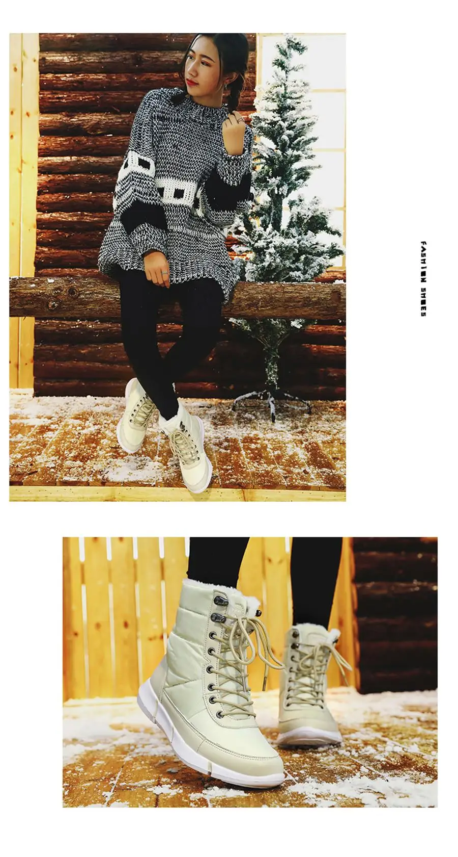 STQ; коллекция года; женские зимние ботинки; ботильоны на платформе; женские теплые водонепроницаемые ботинки на меху на плоской подошве для дождливой погоды; женские ботинки для пешего туризма; 8827
