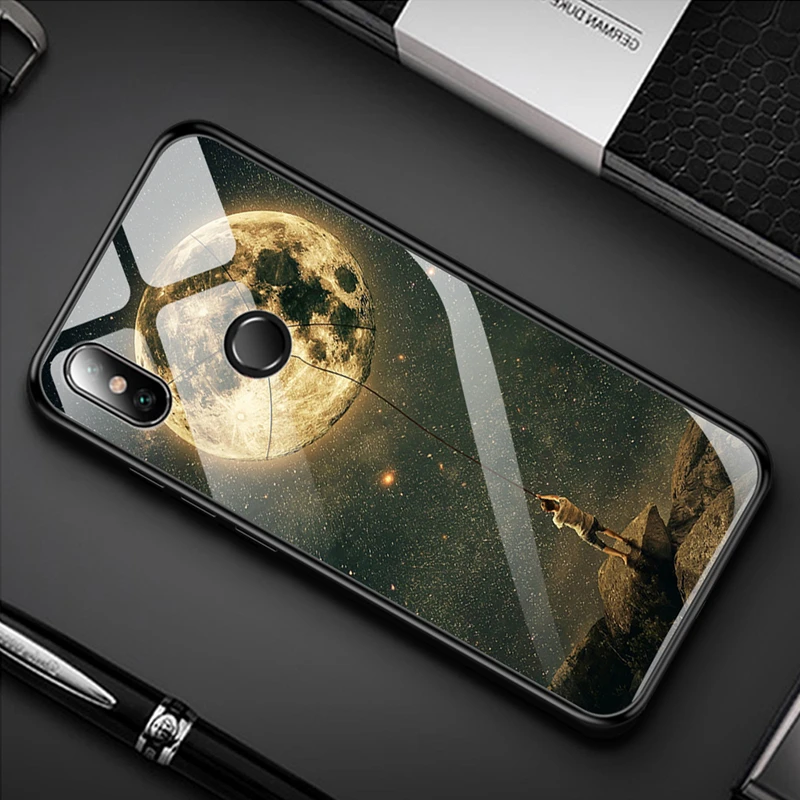 12 Стеклянный чехол для Xiao mi Red mi 6 Pro 6Pro Note 6 Pro Pocophone F1 mi 8 mi A2 Lite A1 7A 5 7 9 чехол противоударный чехол из закаленного стекла - Цвет: 12