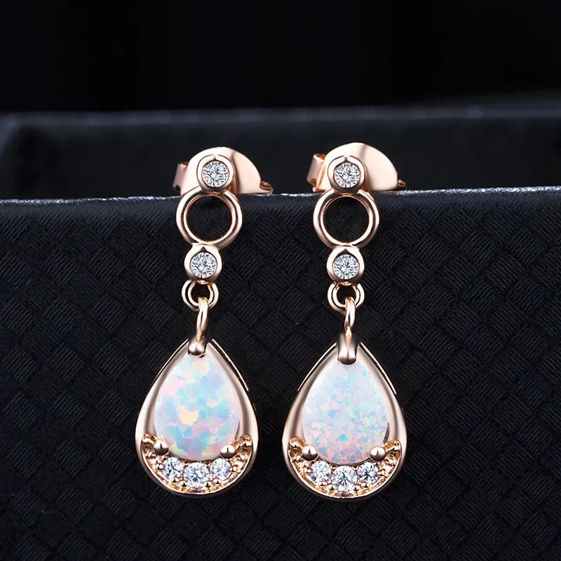 Распродажа модные ювелирные изделия серьги из серебра 925 пробы с опалом женские