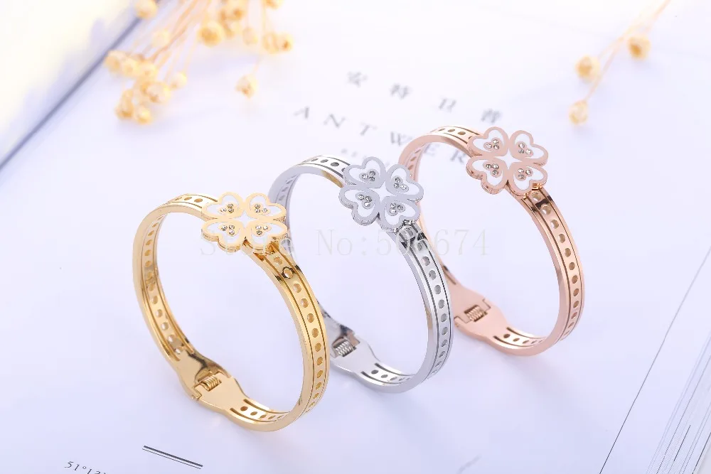 Женский Браслет манжета из нержавеющей стали 316L с фианитами|carter bracelet|carter brand