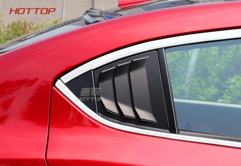 2 шт. для Mazda 3 Axela- задняя треугольная оконная декоративная полоска накладная розетка красный/глянцевый/углеродное волокно узор