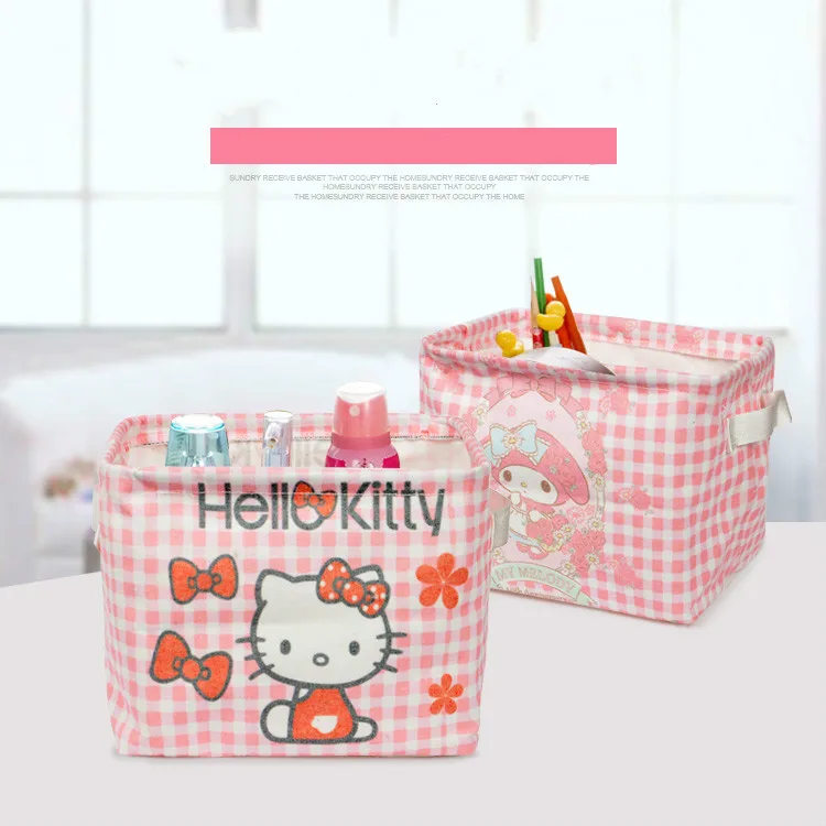 Hello Kitty Melody тканевая настольная коробка для хранения косметики органайзер | Дом и