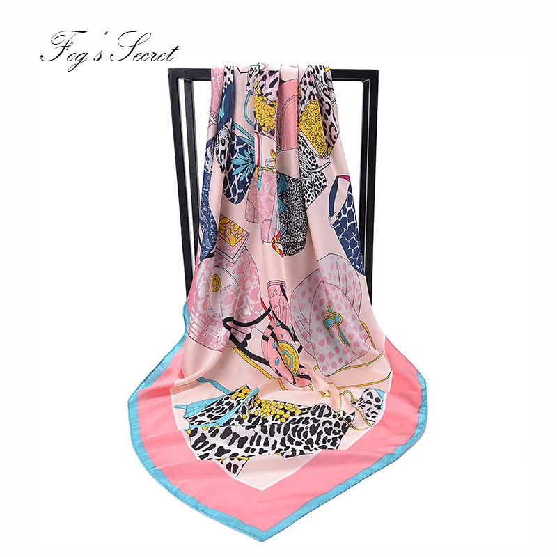 luxury brand printed scarves for women high quality real silk seaside tourist beach scarfs 140 cm echarpe femme hiver | Аксессуары для