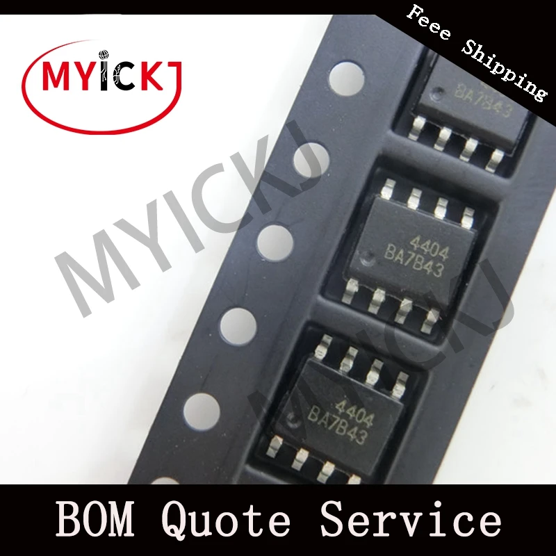 10 шт. AO4404 микросхема MOSFET N CH 30 в 8.5A sop 8 4404 новый оригинальный Светодиодные чипы 