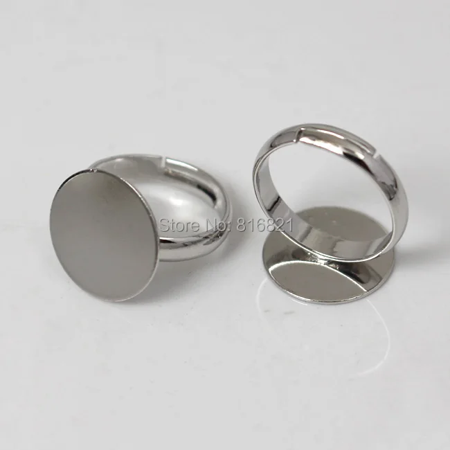 Пустая детская основа для колец Плоская Круглая клеевая подкладка настройки