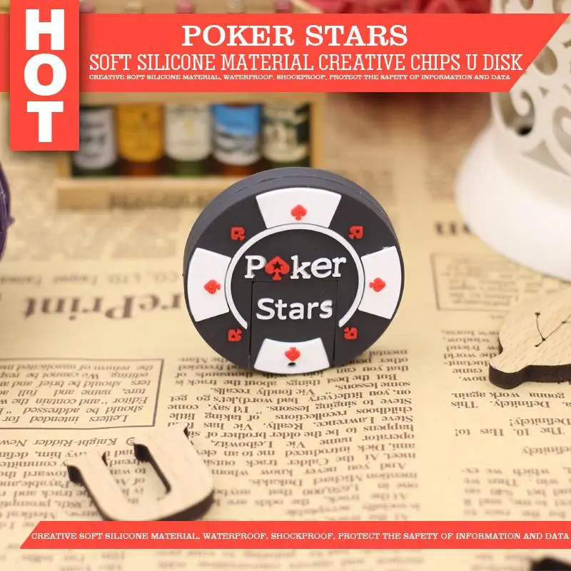 Покер Star usb флэш-накопителя 64 ГБ кремния флешки креативный подарок интерфейсом USB